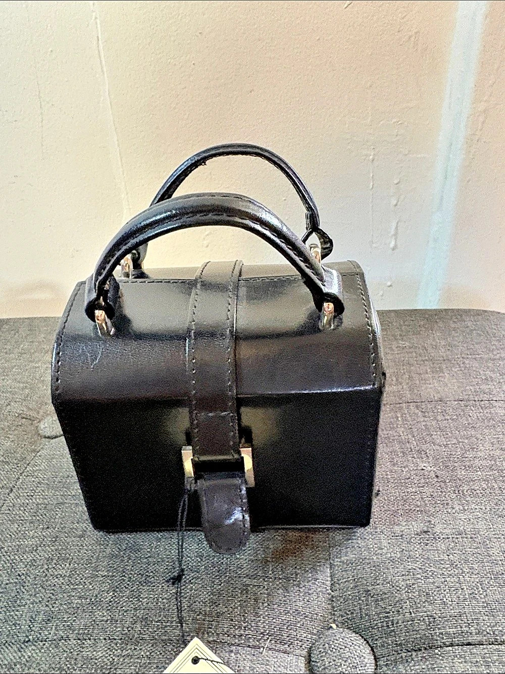 EuroClassic Black Mini Top Handle Bag Like New genuine leather